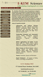 Mobile Screenshot of e-kemsciences.com